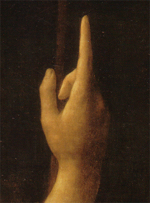 洗礼者ヨハネの指